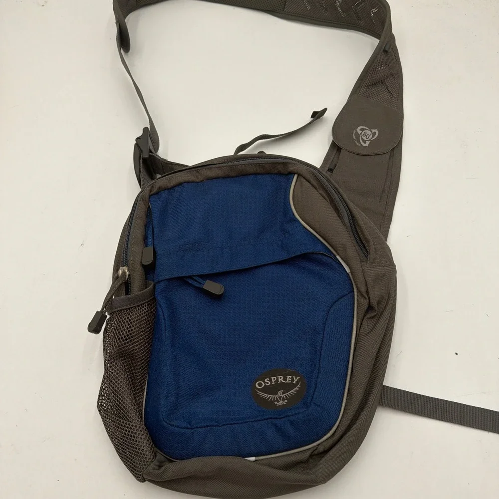 Osprey Sling Bag Veer ReSource Series Recycled Crossbody Blue Brown Mens OS